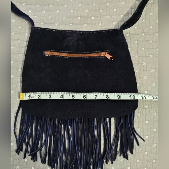 Syede Fringe Boho Crossbody Bag - Multicolor - Picture 8 of 12